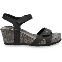 Panama jack Sandales 'Sandalette Damen Julia Basics B1 Echtleder in schwarz' noir