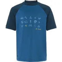 Vaude Solaro Iii Short Sleeve T-shirt Bleu 98 cm Garçon