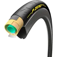 Pirelli P Zero Velo Techbelt 320 Tpi Yellowsoft Tubular 700c X 25 Road Tyre Noir 700C x 25