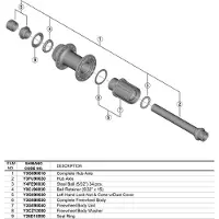 Shimano Tiagra Fh-rs470 Front Hub Axle Argenté 142 mm