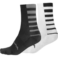 Endura Stripe Coolmax Socks 2 Pairs Blanc,Gris EU 42 1/2-47