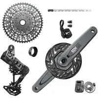Sram Gx T-type Eagle E-mtb Bosch Transmission Axs Groupset Argenté 160 mm 36t / 10-52t