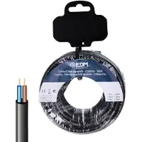 EDM Vv-k06/1kv 2 X 2.50 Mm 15 M Hose Cable Argenté