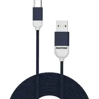 Pantone Câble USB-A vers USB-C 1,5 m Nylon Bleu