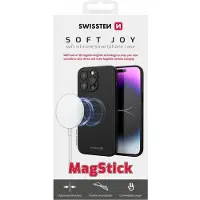 Swissten Soft Joy Case Magstick pour Iphone 16 Plus Noir (Apple iPhone 16 Plus), Coque pour téléphone portable, Noir