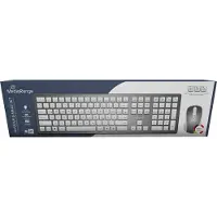 MediaRange Funk-Tastatur und optis. Funk-Maus Set QWERTZ sil