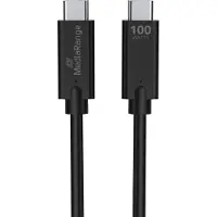 MediaRange MRCS214 USB-C Lade-/Datenkabel USB 3.1 10Gbit/s 1,2m sw