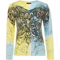 Cipo & Baxx T-shirt bleu clair / bleu foncé / jaune / noir
