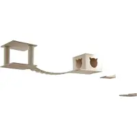 Kerbl Aire de jeu pour chats Top, naturel/blanc