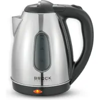 Brock WK 0601 SS electric kettle Silver, Bouilloire électrique, Argent