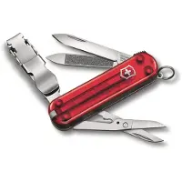 Victorinox Couteau suisse - - 0.6463.T - 8 fonctions - Rouge rubis - Outil de manucure