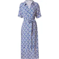 ONLY Robe-chemise 'JDYStarr' bleu foncé / blanc