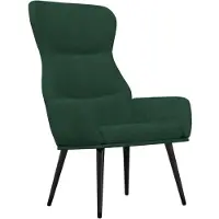 vidaXL Fauteuil relax vert foncé Tissu