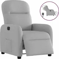 vidaXL Fauteuil relax électrique gris nuageux Tissu