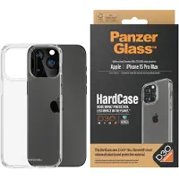 PanzerGlass HardCase avec D3O (Apple iPhone 15 Pro Max), Coque pour téléphone portable, Transparent