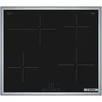 Bosch Serie 4 PIF64KBB5E, Čierna, 60 cm, Indukčná varná doska so zónami, Sklokeramická, 4 zone(s), Elektrický