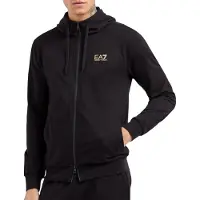 Emporio Armani Veste de survêtement or / noir