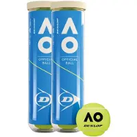 Dunlop Tb Australian Open 2x4 Pet Cartonette Tenis Balls Box Jaune 9 x 8 Balls