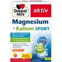 Queisser Pharma GmbH & Co. KG Doppelherz Magnésium+Kalium Sport Comprimés effervescents 6X15 St