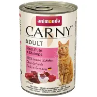 Animonda Carny Poulet, dinde et crevettes 12 x 400 g