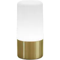 New Garden Maia - lampe de table rechargeable - Ø9 x 19 cm - 1W LED inclus - IP44 - laiton