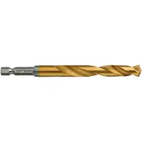 Milwaukee SHOCKWAVE Foret à métaux 10,0 x 120 mm HSS-G RED HEX Titan 1/4 pouce 5... (10.0 mm)