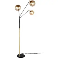TRIO Lampadaire design Paxton noir