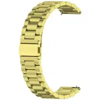 König Design Bracelet de remplacement pour montre Huawei Watch GT 3 46 mm, en acier inoxydable avec boucle, couleur : or
