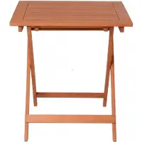 Garden Pleasure PASADENA Stehtisch rechteckig Eukalyptus hellbraun 70,5 x 70,5 x 74,0 cm, 1 St. (70.50 x 70.50 x 74 cm)