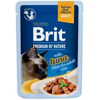 Brit Premium Cat Fillets in Gravy mokra karma z tuńczykiem w sosie dla kotów 24x85g