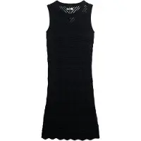 Superdry pour femme. W8011857A Mini-robe en crochet noir (M), Casuel, Sans manches / bretelles, Le coton biologique, Durable