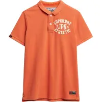 Superdry T-Shirt orange / blanc