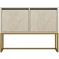 Kalune Design Buffet en bois "Zermat" - 90 x 34 x 70 cm - Travertin