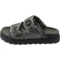 Buffalo Femmes Mules EVE ARI SPARK Noir Textile Synthétique Mix Taille : 37
