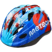 Meteor casque de protection, casque enfant, casque vélo, patins à roulettes, HB6-5 casque enfant vélo casque, taille S 48-52 cm Map bleu