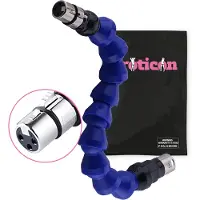 Eroticon Rallonge réglable pour machine sexuelle – Bras flexible pour gode bleu de 29,2 cm avec connecteur 3XLR – machine sexuelle