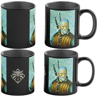 Heat Kubek termoaktywny Good Loot Game Art Chronicles The Witcher (Wiedźmin) Geralt & Vincent van Gogh, Tasse, Multicolore, Noir