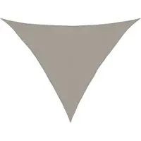 vidaXL Voile d'ombrage 160 g/m² triangulaire gris clair 4x4x5,8 m PEHD