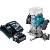 Makita RP 001 GD101 Défonceuse sans fil 40 V max. 12 mm Brushless + 1x batterie 2,5 Ah + chargeur