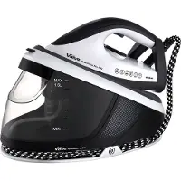 VAIVE Fer à vapeur - 3100W - Réservoir d'eau de 1,5 L - Cordon d'1,9 m - Noir/blanc