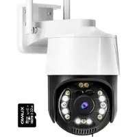 CAMUX Cam-VisionX Caméra de sécurité extérieure IP66 - Caméra 3MP 2K - Caméra extérieure avec vision nocturne - Wifi avec application - Caméra de sécurité