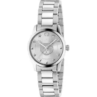 Gucci Ya126595 27mm 5atm Quartz Analogical Woman Watch Argenté Femme