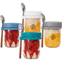 OEM Lot de 6 pots de flocons d'avoine - Idéal pour ton petit-déjeuner