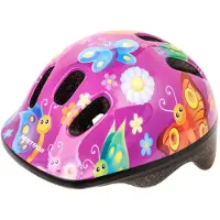 Meteor casque de protection, casque enfant, casque vélo, patins à roulettes, MV6-2 casque enfant vélo casque, taille S 48-52 cm Butterfly