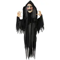 Atosa Witch With Hook Light/sound/motion 120x100x18 Cm Noir Enfants