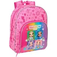 Safta Small Rainbow High Shine 9.50l 27x33x10 Cm Backpack Rose Enfants