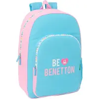 Safta Benetton Unique 19.30l 27x33x10 Cm Backpack Bleu Enfants