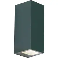 QAZQA Applique murale moderne vert foncé 2 lumières GU10 70mm IP54 - Baleno