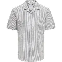 Only & Sons Chemise 'ONSLounge' bleu clair / blanc