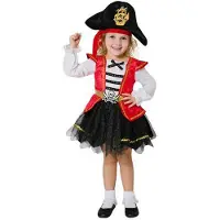 MOM Caribbean Pirate Costume Rouge 3-4 Years Enfants